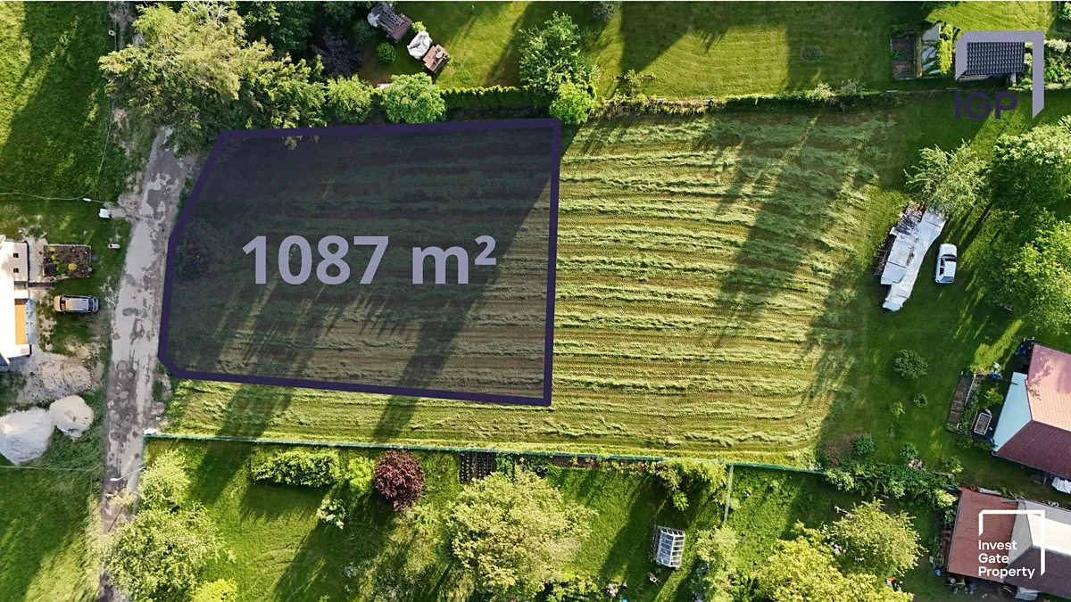 Prodej stavebního pozemku 1087 m²